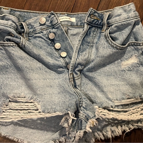 $3 bundle sale Pacsun vintage looking cut off shorts size 26 - Picture 2 of 4